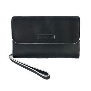 Vera Bradley Faux Leather Wristlet Black